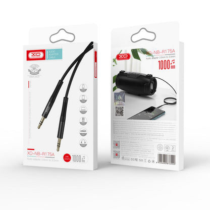 Audio kabl 3.5mm - 3.5mm XO Design NB-R175A, 1m, Crni