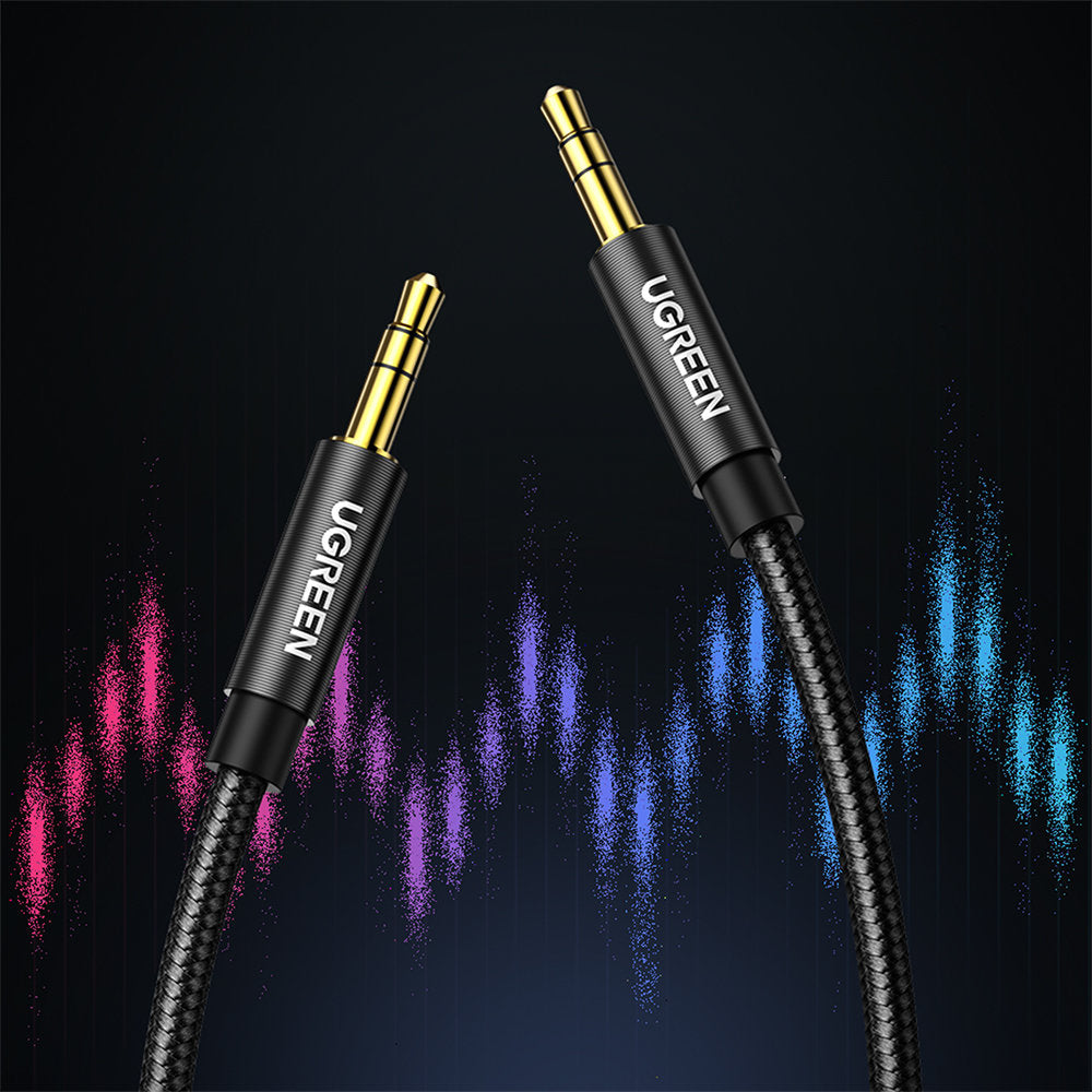 Audio kabl 3.5mm - 3.5mm UGREEN AV112, 1m, Crni