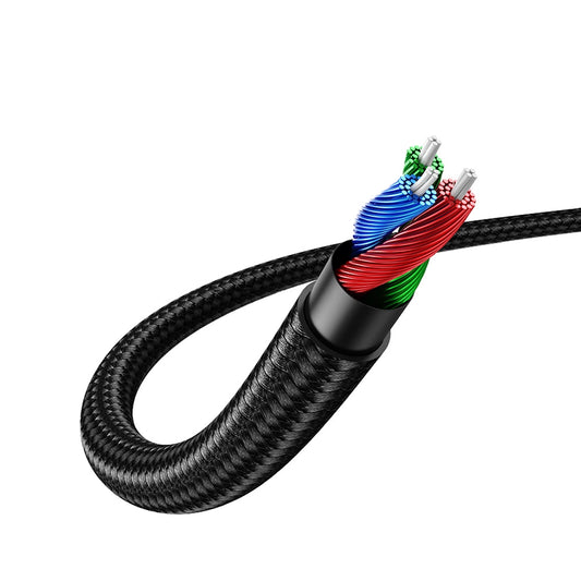 Audio Cable 3.5mm - 3.5mm UGREEN AV112 Angled, 1m, Blue 