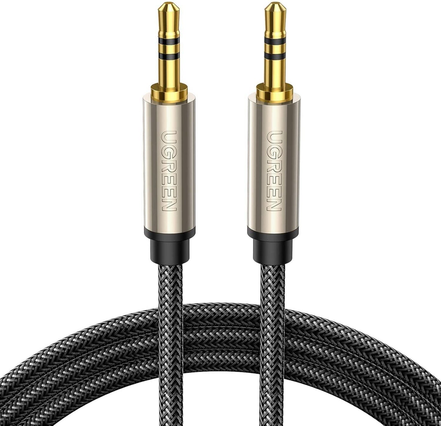 Audio Cable 3.5mm - 3.5mm UGREEN AV125, 2m, Grey 