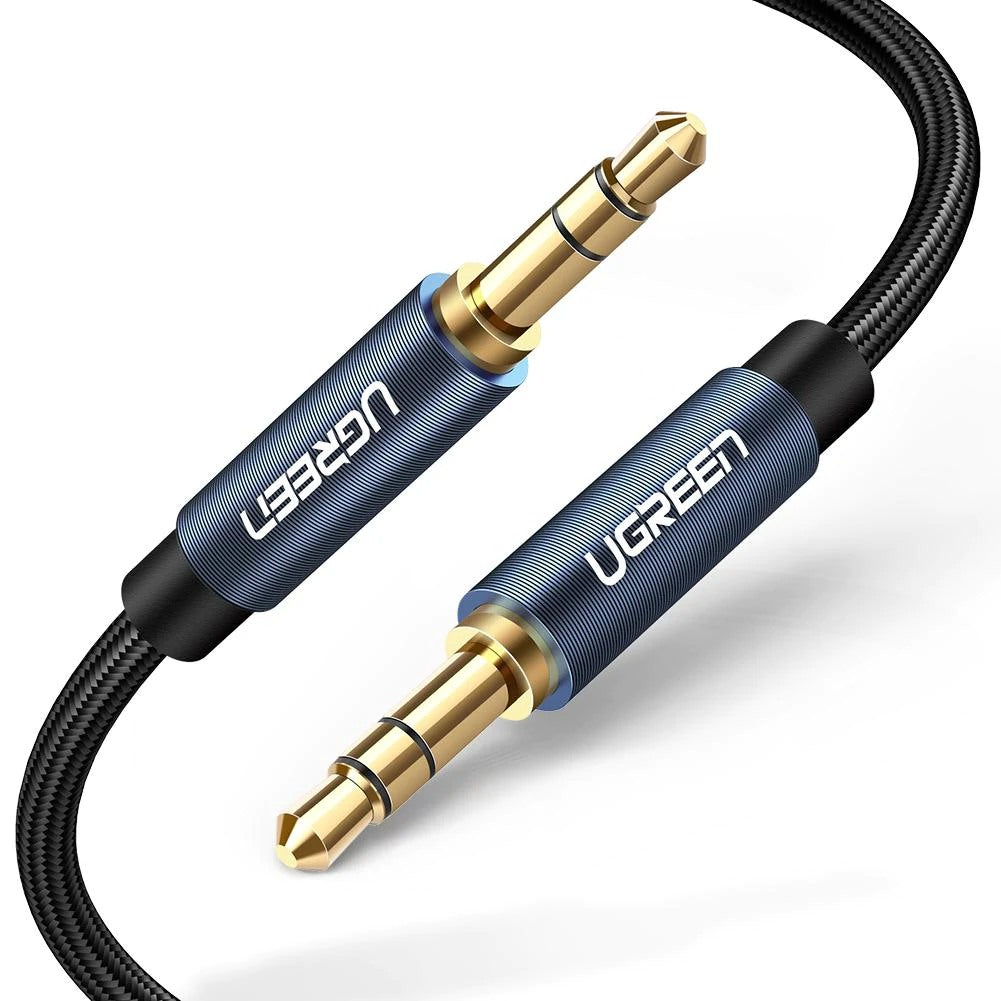 Audio Cable 3.5mm - 3.5mm UGREEN AV122 Mini, 2m, Blue 