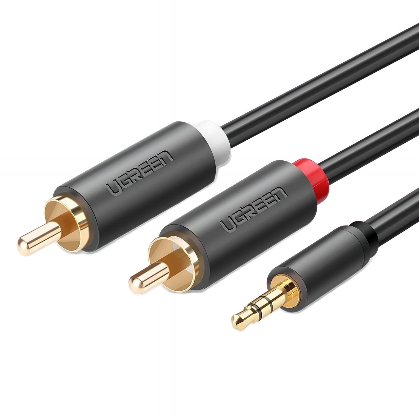Audio kabl 3.5mm - 2 x RCA UGREEN AV102, 1.5m, Sivi