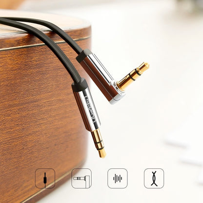Audio kabl 3.5mm - 3.5mm UGREEN AV119 Angled, 3m, Crni
