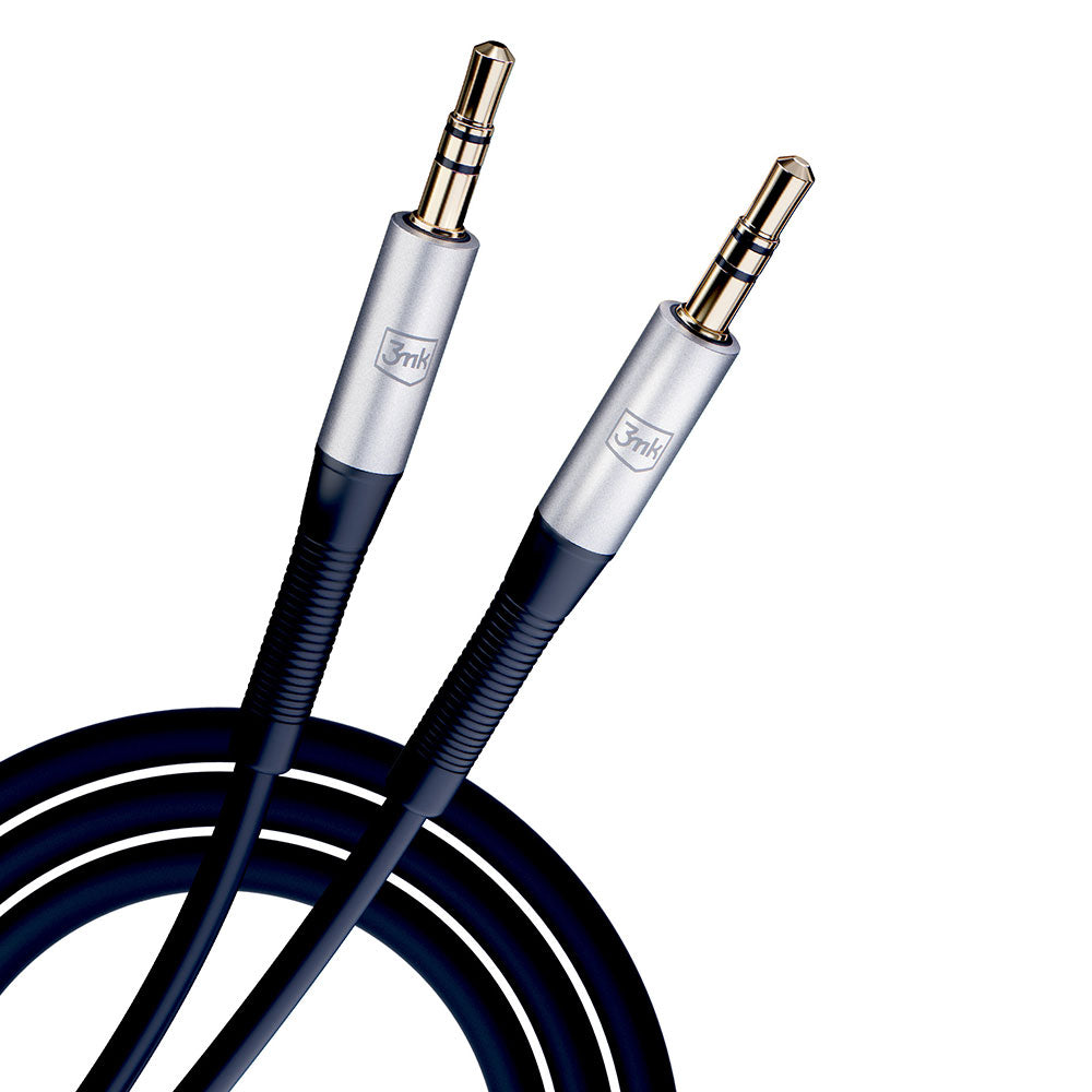 Audio kabl 3.5mm - 3.5mm 3MK, 1m, Crni