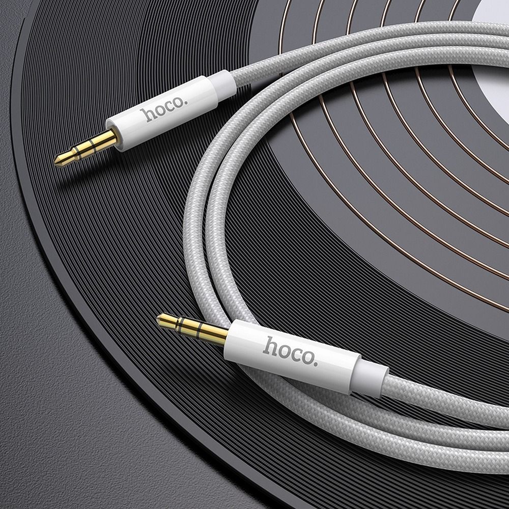 Audio kabel 3.5mm - 3.5mm HOCO UPA19, 1m, Srebrni