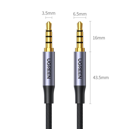 Audio Cable 3.5mm - 3.5mm UGREEN AV183, 2m, Black 
