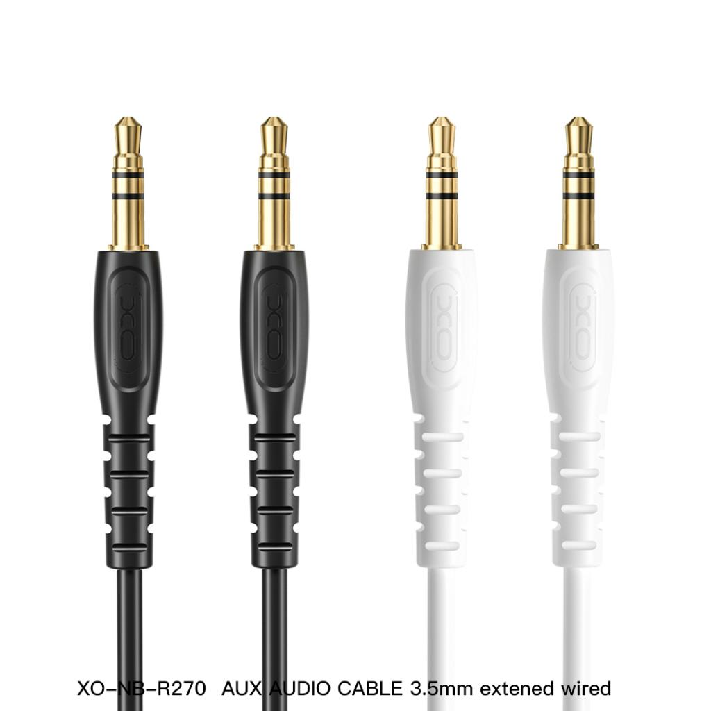 Audio kabl 3.5mm - 3.5mm XO Design NB-R270, 1m, Beli