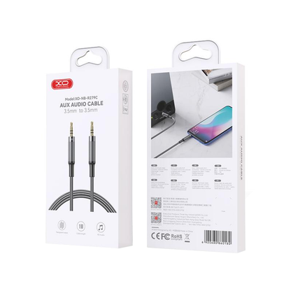 Audio kabl 3.5mm - 3.5mm XO Design NB-R279C, 1m, Crni