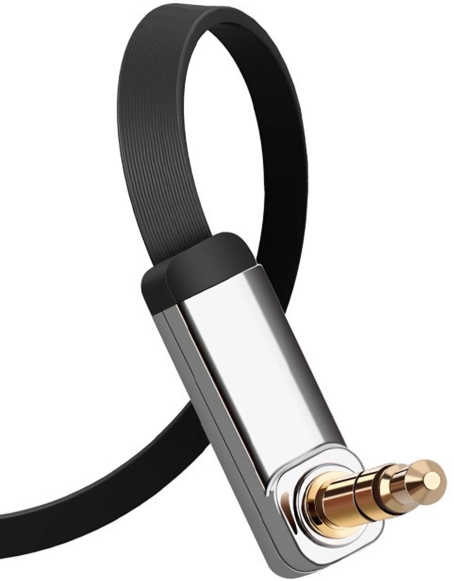 Audio kabl 3.5mm - 3.5mm UGREEN AV119 Angled, 2m, Crni