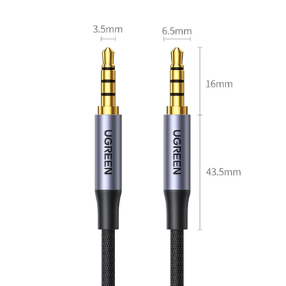 Audio kabl 3.5mm - 3.5mm UGREEN AV183, 1.5m, Crni