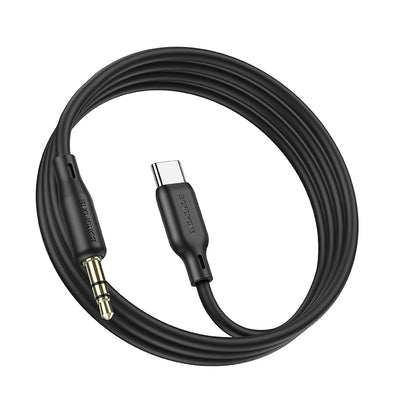 Audio kabel 3.5mm - USB-C Borofone BL18, 1m, Crni