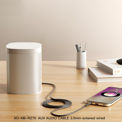 Audio kabl 3.5mm - 3.5mm XO Design NB-R270, 1m, Crni