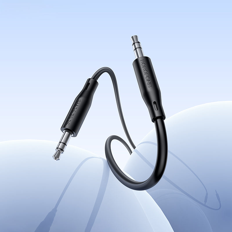 Audio kabl 3.5mm - 3.5mm Borofone BL26 Standard, 1m, Crna