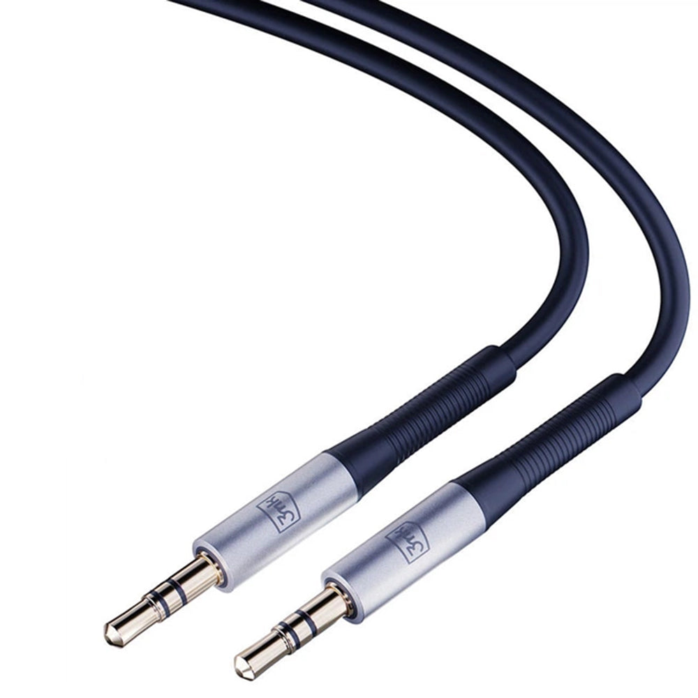 Audio kabl 3.5mm - 3.5mm 3MK, 1m, Crni