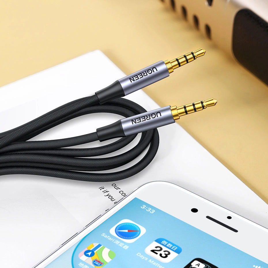 Audio kabel 3.5mm - 3.5mm UGREEN AV183, 2m, Crni