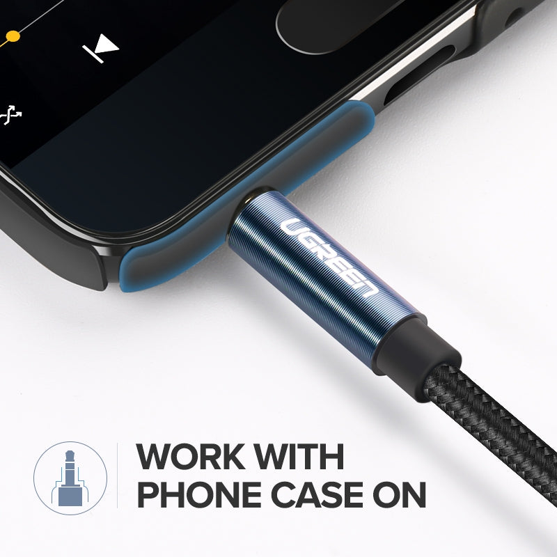 Audio Cable 3.5mm - 3.5mm UGREEN AV112, 1.5m, Blue 