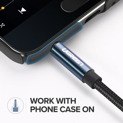 Audio Cable 3.5mm - 3.5mm UGREEN AV112, 1.5m, Blue 