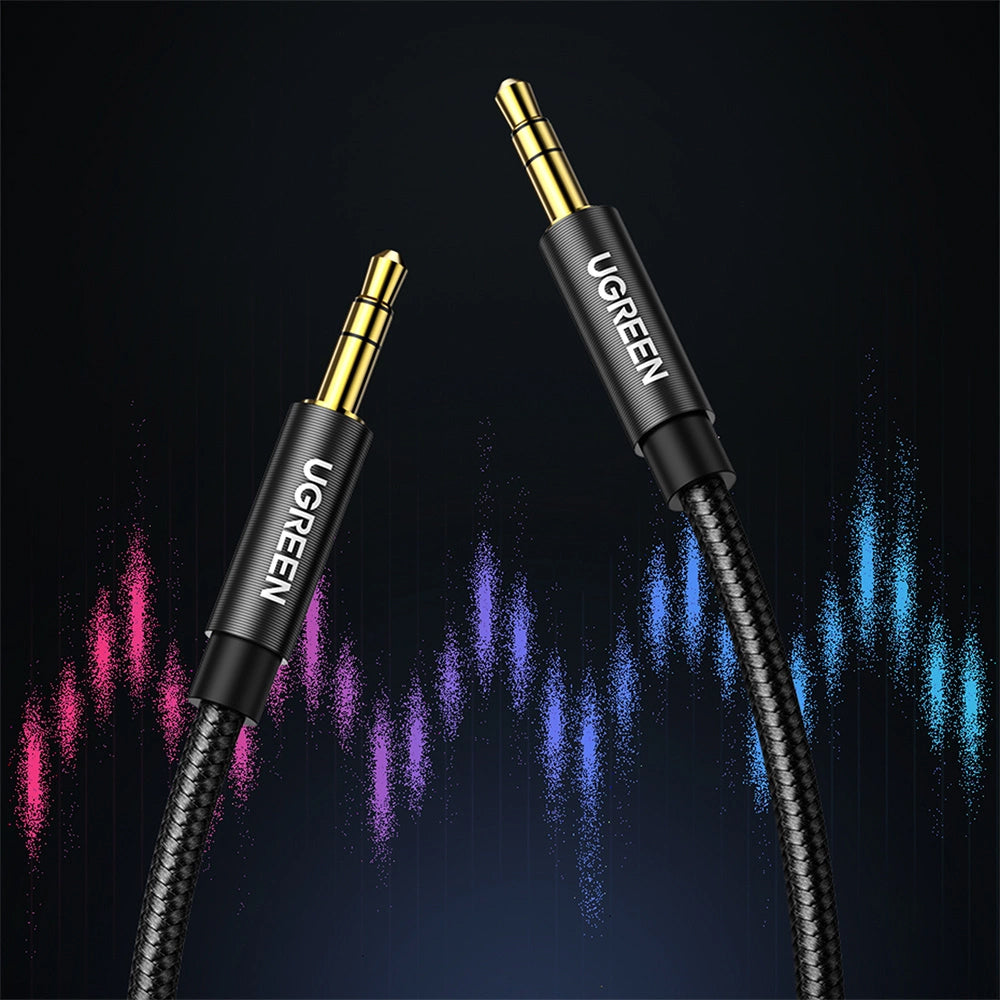 Audio Cable 3.5mm - 3.5mm UGREEN AV112, 2m, Black 