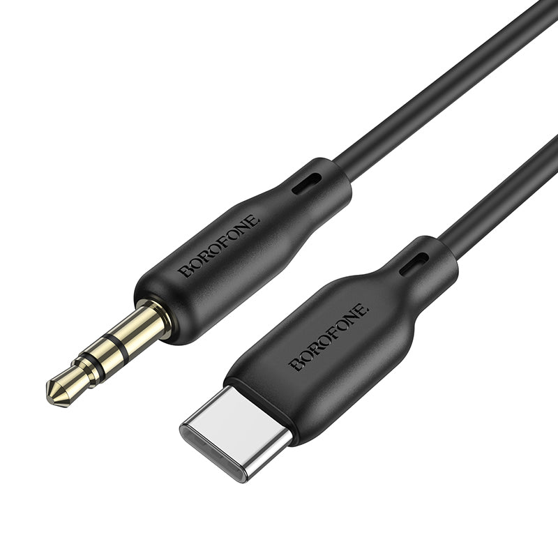 Audio kabel 3.5mm - USB-C Borofone BL18, 1m, Crni