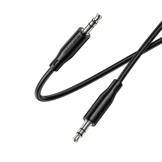 Audio kabl 3.5mm - 3.5mm Borofone BL26 Standard, 1m, Crna