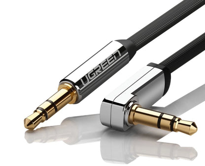 Audio kabl 3.5mm - 3.5mm UGREEN AV119 Angled, 3m, Crni
