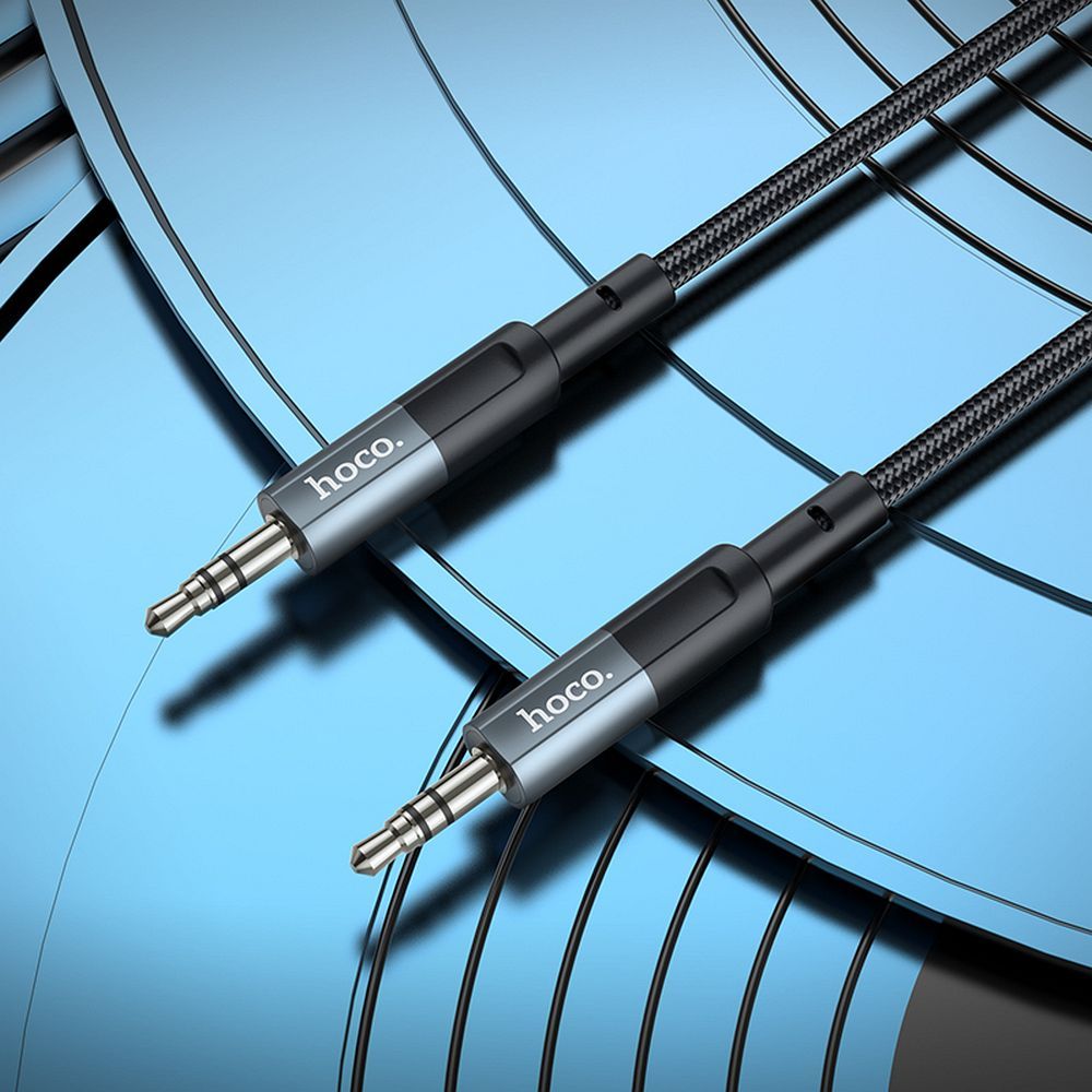 Audio kabl 3.5mm - 3.5mm HOCO UPA23, 1m, Sivi