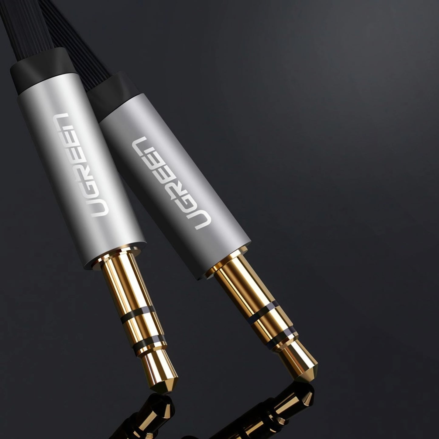 Audio kabl 3.5mm - 3.5mm UGREEN AV119 Angled, 3m, Crni