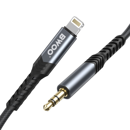 BWOO BO-AUX068 Lightning - 3.5mm Audio Cable BWOO BO-AUX068, 1.2m, Black 