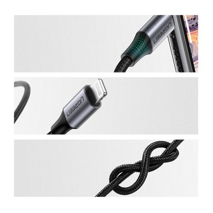 Audio kabl Lightning - 3.5mm UGREEN US315 (70509), 1m, Crn