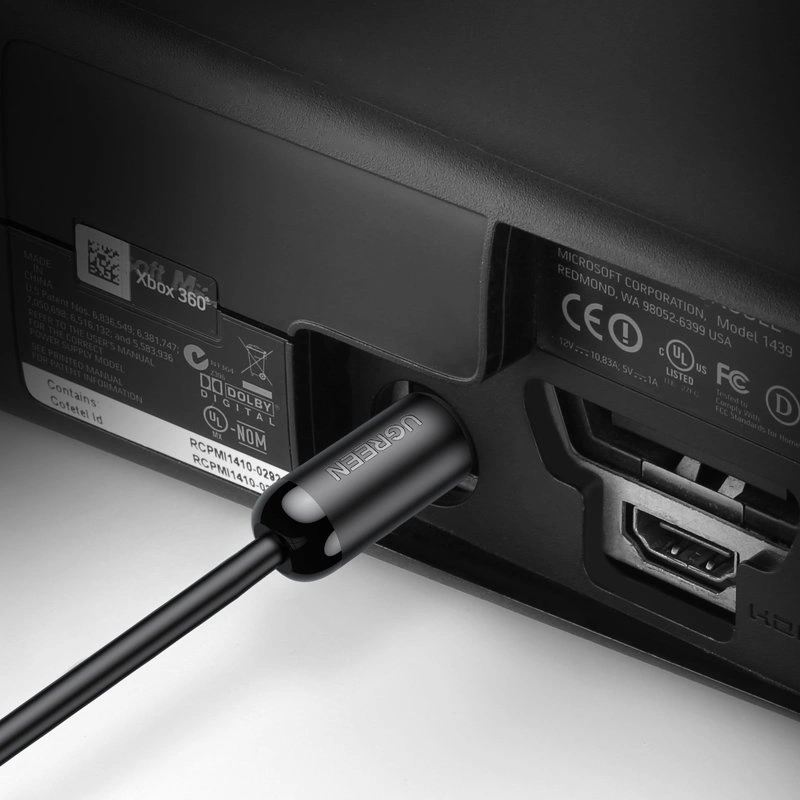 Optički audio kabl UGREEN AV122, Toslink / SPDIF, 1.5m, Crni