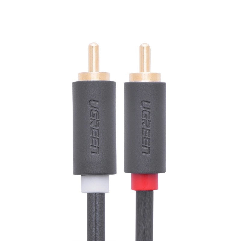 Audio kabl UGREEN AV104, 2 x RCA - 2 x RCA, 2m, Crni