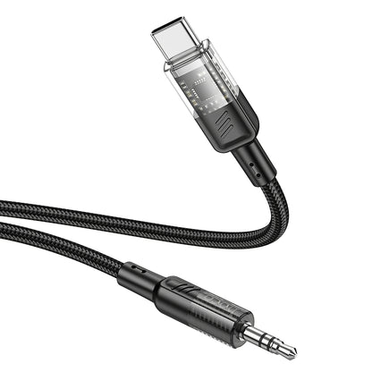 Audio kabl USB-C - 3.5mm HOCO UPA27, 1.2m, Crni