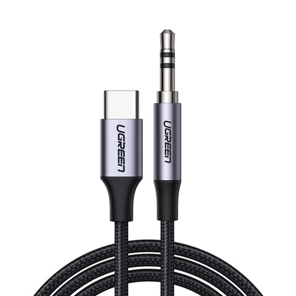 Audio kabel USB-C - 3.5mm UGREEN AV143, 1m, sivi
