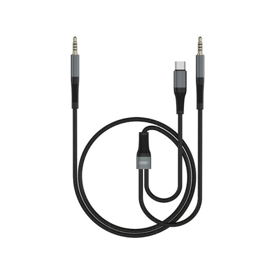 Audio kabl USB-C / 3.5mm - 3.5mm XO Design NB178B, 1m, Crn