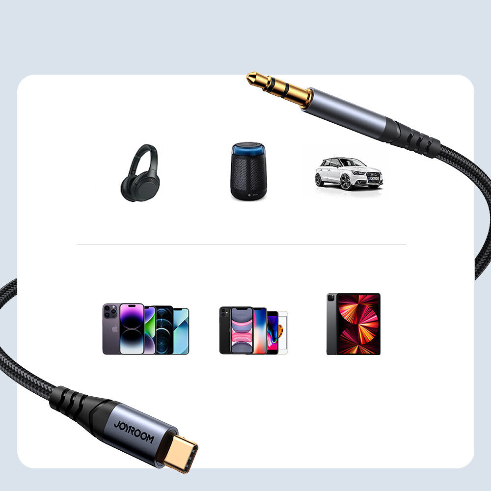 Audio kabl USB-C - 3.5mm Joyroom SY-A07, 1.2m, Crn