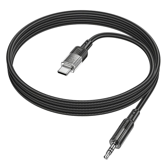 Audio kabl USB-C - 3.5mm HOCO UPA27, 1.2m, Crni