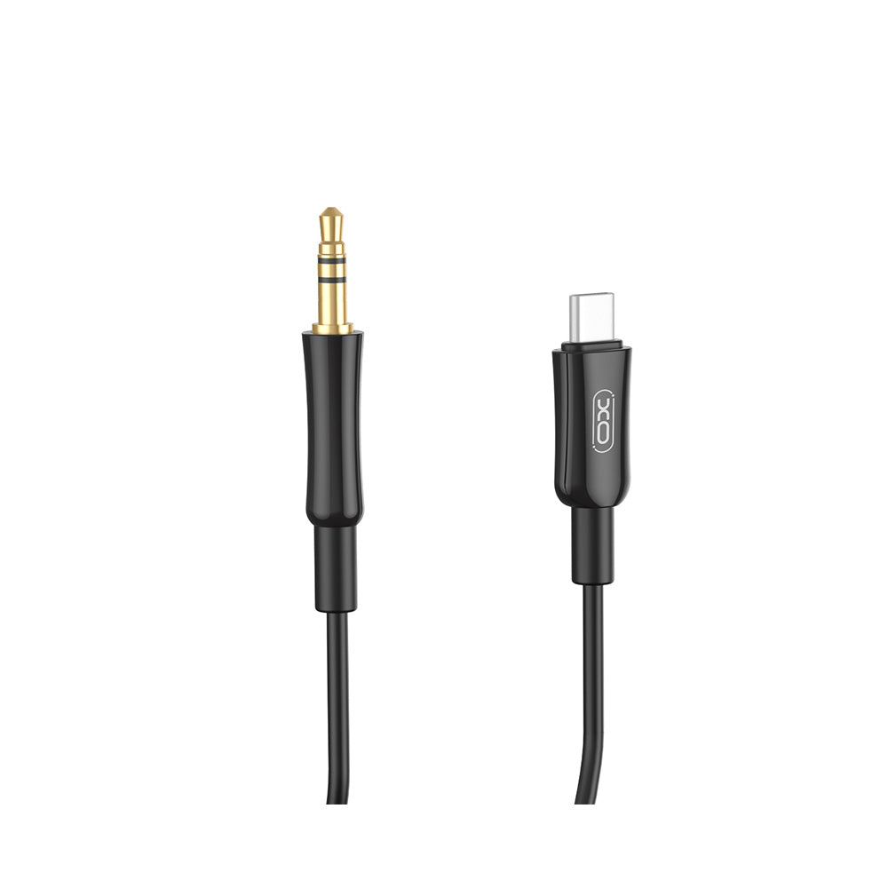 Audio kabel USB-C - 3.5mm XO Design NB-R255B, 1m, Crni