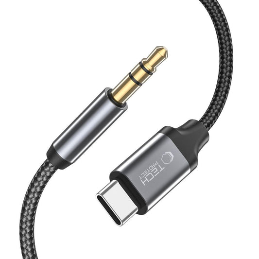 Audio kabl USB-C - 3.5mm Tech-Protect Ultraboost, 1m, Crni