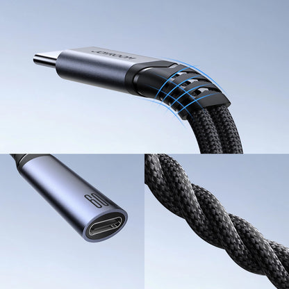 Audio kabl USB-C - 3.5mm / USB-C Joyroom SY-C02, 0.14m, Crni