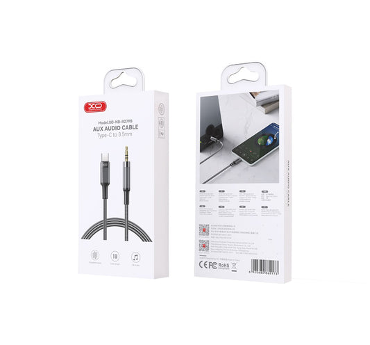 Audio kabl USB-C - 3.5mm XO Design NB-R279B, 1m, Crn