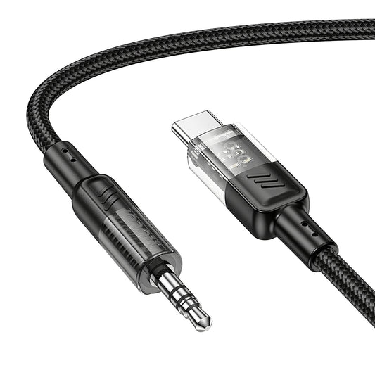 Audio kabl USB-C - 3.5mm HOCO UPA27, 1.2m, Crni