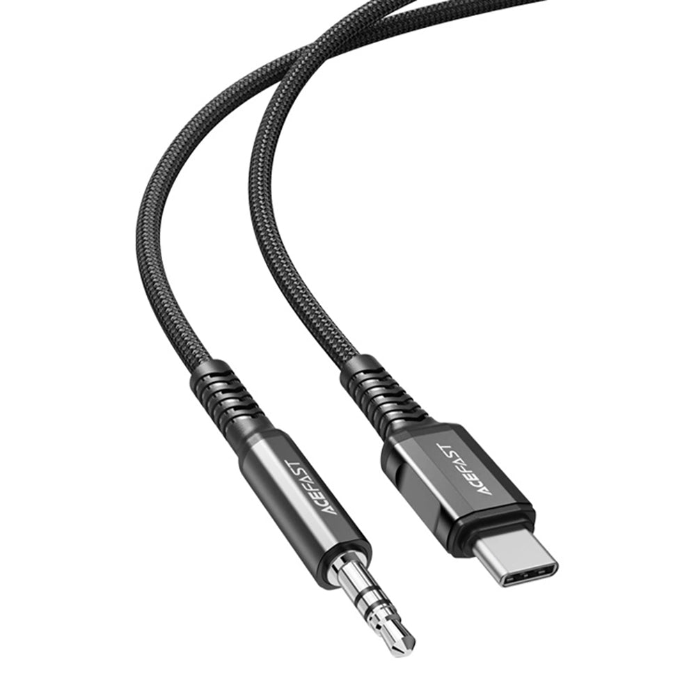 Audio kabl USB-C - 3.5mm Acefast C1-08, 1.2m, Crni