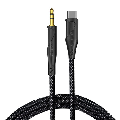 Audio kabl USB-C - 3.5mm Lito LA02, 1m, Crni