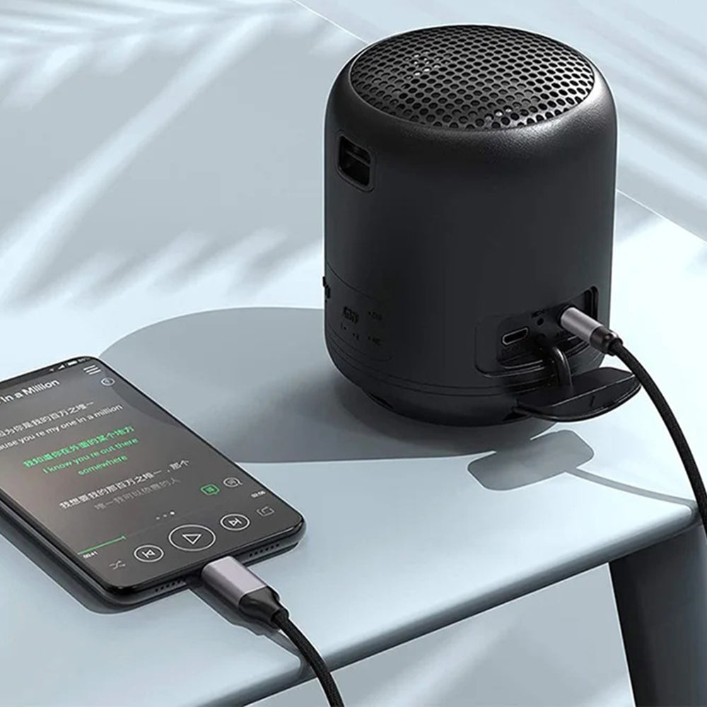 Audio kabl USB-C - 3.5mm Techsuit AC9 SoundShell, 1.5m, Sivi