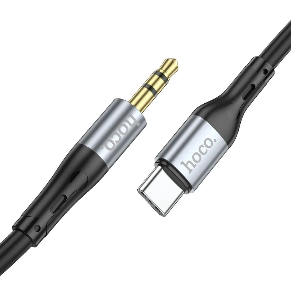 Audio kabl USB-C - 3.5mm HOCO UPA22, 1m, Crni