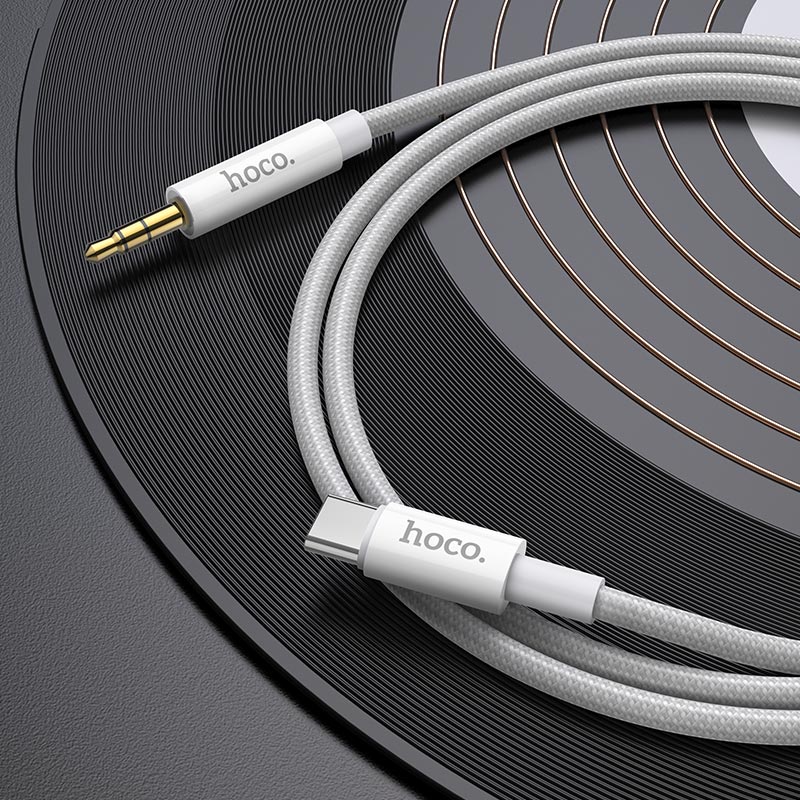 Audio kabl USB-C - 3.5mm HOCO UPA19, 1m, Srebrni