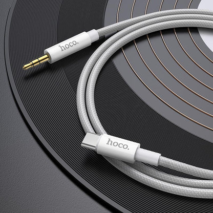 Audio kabl USB-C - 3.5mm HOCO UPA19, 1m, Srebrni