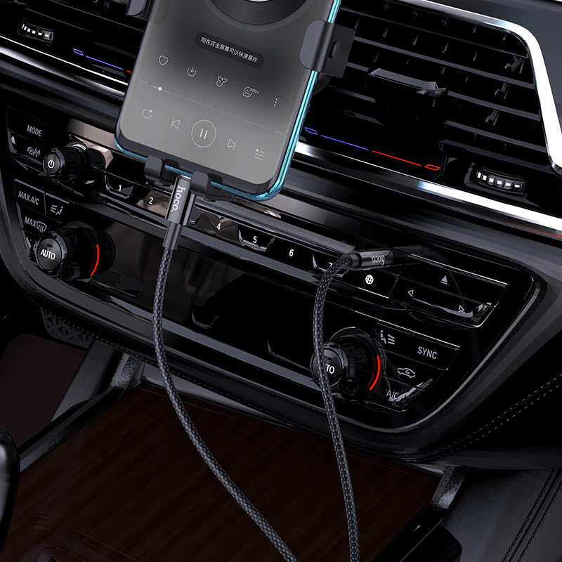 Audio kabl USB-C - 3.5mm HOCO UPA19, 1m, Crn