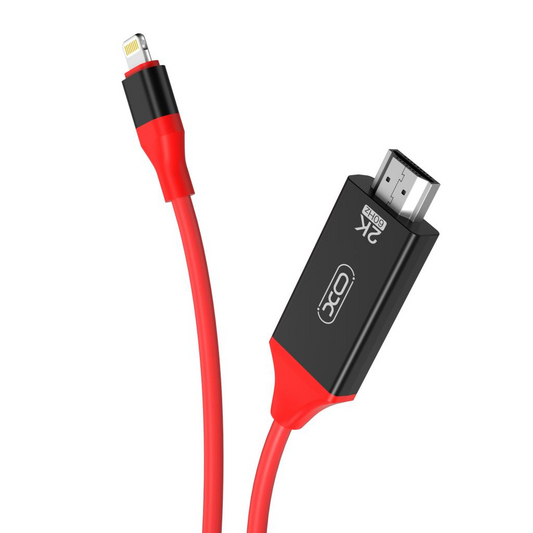 Audio i Video Kabel Lightning - HDMI XO Design GB006, 1.8m, Crveni