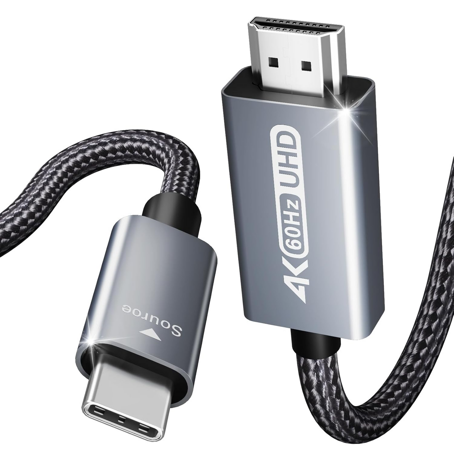 USB-C - HDMI Benfei audio i video kabl, 0.9m, Siva